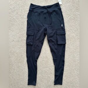 NWT fp movement free people black cargo Joggers